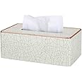 Leather Tissue Box Holder - Waterproof Rectangular Tissue Box Cover Vintage Napkin Paper Holder for Home,Office&Car Decor (Style2)