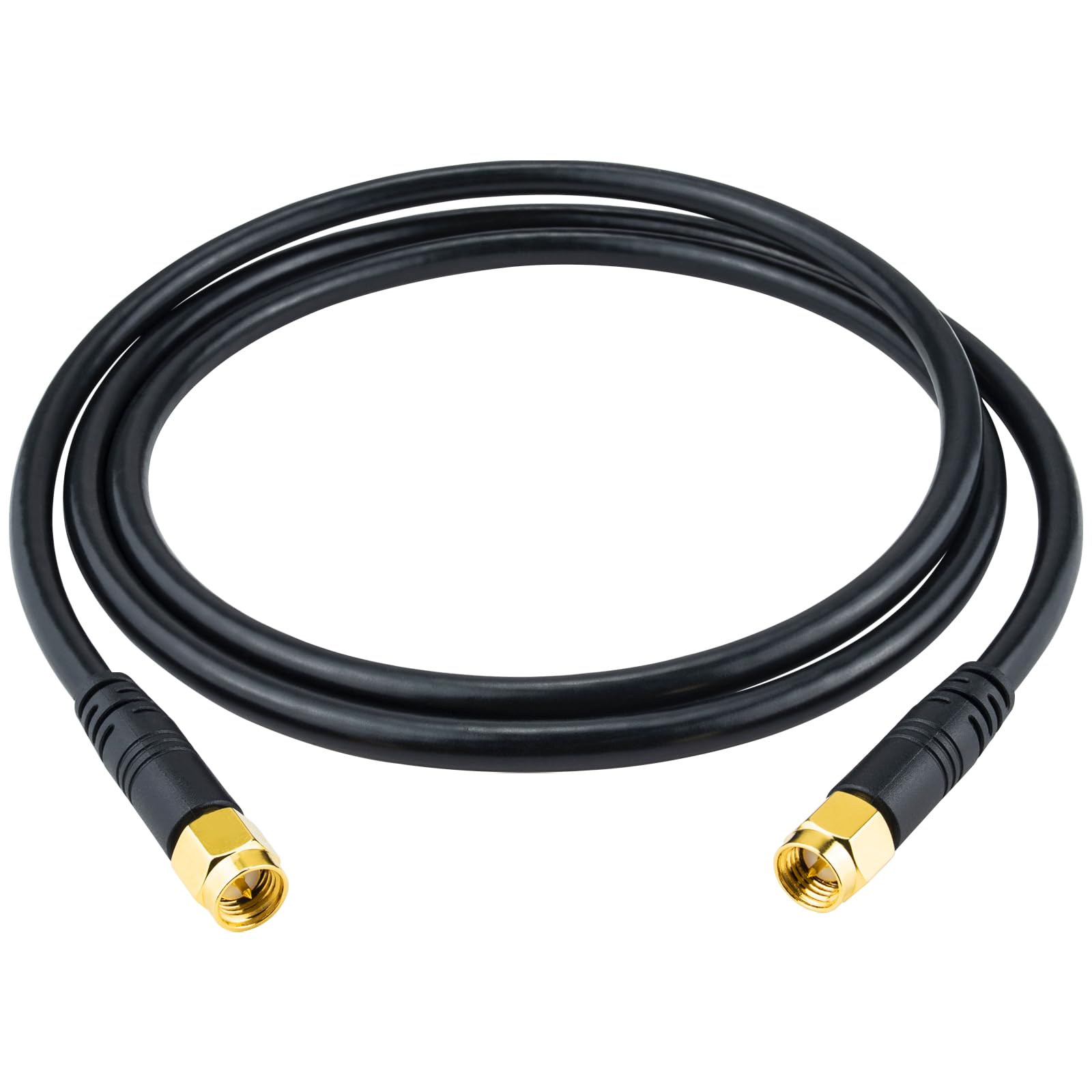 Boobrie Upgraded SMA Male to SMA Male Cable RG58 1M SMA Male to Male RF Adapter Cable SuperFlex RG58 Low Loss SMA Male SMA Male Connector Cable for WIFI Antanna Wireless Router Network Devices