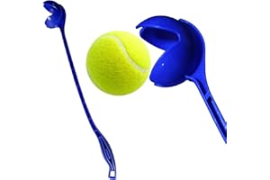 AnNafi Speed Arm Ball Thrower - Cricket Practice & Fetch Fold Launcher Set (with Tennis Ball, Blue)