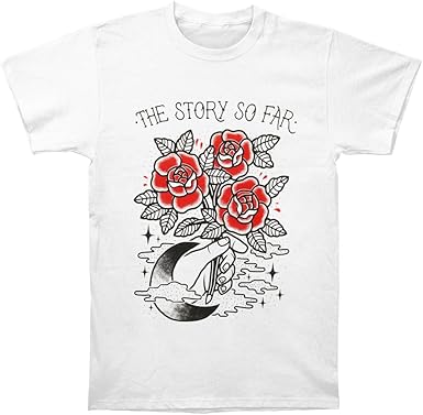 Amazon Com Story So Far Men S Rose T Shirt White Clothing