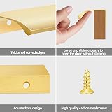 Malimali 10 Pack Gold Kitchen Cupboard Handles 200mm Brushed Brass Aluminum view 3