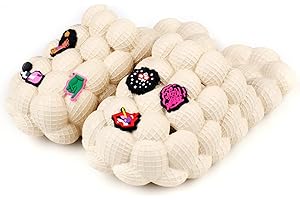 KISSXIAOYA Bubble Slides for Women/Men, Massage Bubble Slippers, Funny Bubble Shoes, Unisex Breathable Beach Sandals, Non-slip Spa Slippers, Home Bedroom Shower Trendy Ball Slippers, Soft Pillow Stress Relief Slide