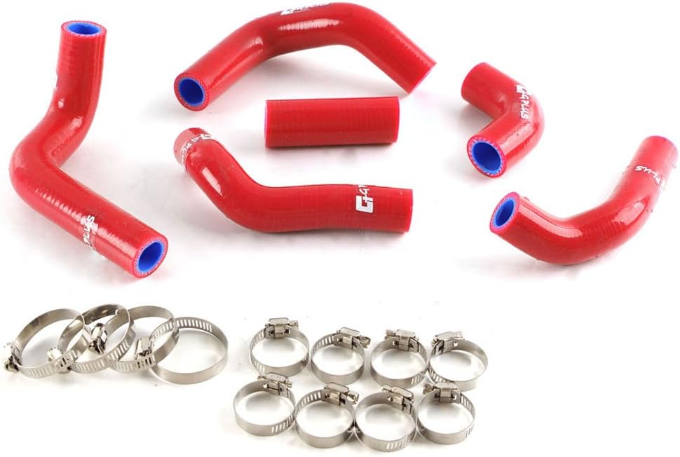 Silicone Radiator Coolant Hose Clamps Kit For ATV Husqvarna TE250/TC250 2001-2009 Red 6pcs