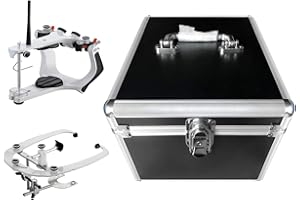 ARIES OUTLETS Dental Lab Semi Adjustable Articulator with Facebow Aluminum Box