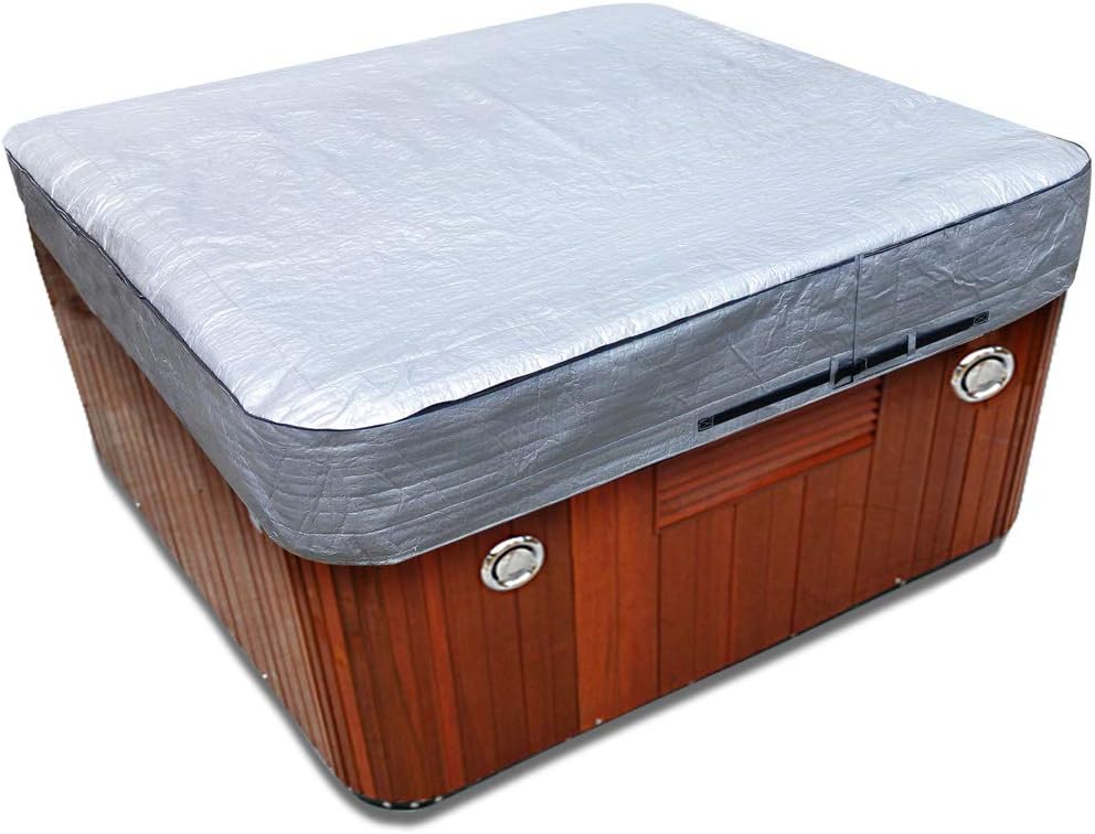 hot tub Cover Cap Prevent Snow rain Swim spa Cover Bag 92" Lx92 Wx12 H Garden
