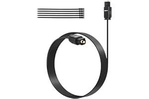 Adoreen Ultra-Thin Slim Digital Optical Audio Cable 30FT, Fiber Optic SPDIF Toslink Cord Gold-Plated High-Speed Flexible & Durable for TV Soundbar Home Theater Game Console PS4 Xbox Samsung +Ties