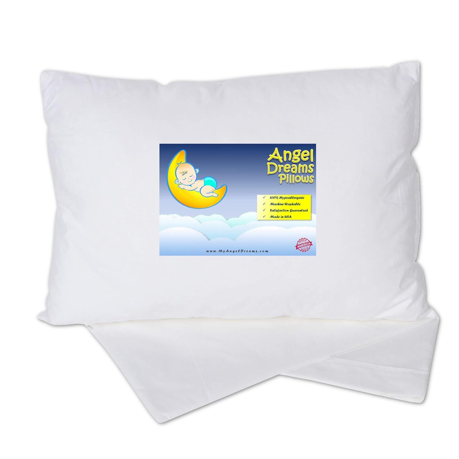 Amazon Com Angel Dreams Toddler Pillow 14x19 With Pillowcase