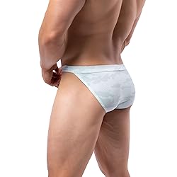Summer Code Mens Bikini Briefs Low Rise Bulge Pouch