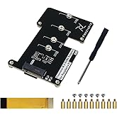 Freenove M.2 NVMe Adapter V2 for Raspberry Pi 5 (Without SSD), M.2 HAT Add-on Board, Solid State Drive Size 2230 2242 2260 22