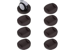 KOMOKERU Bed Stoppers Furniture Stopper, Wheel Stoppers Furniture Caster Cups - Premium Solid Silicone Caster Cups Fits to All Floors & Wheels of Sofas, Chairs, Beds, Prevents Scratches (8)