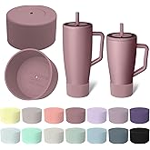 Kaitiaki 2Pcs Silicone Boot Compatible with Brumate Era 40 oz 30 oz Tumbler, Anti-Slip Bottom Sleeve Cover Bumper, Protective Water Bottles Accessories, BPA-Free (Rose Taupe)
