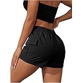 WDIRARA Women's High Waist Button Streetwear Cargo Shorts with Pockets