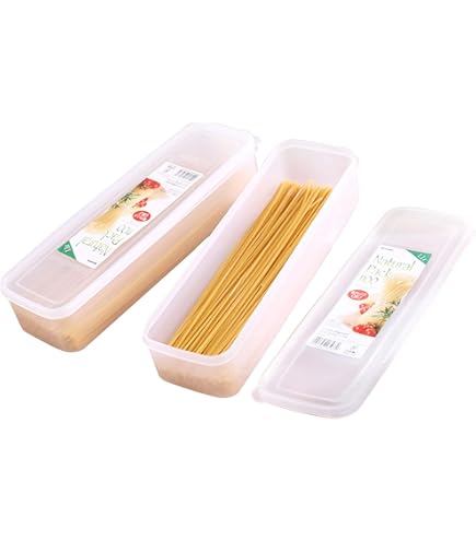 Tiawudi Paquete De 4 Recipientes Grandes De Almacenamiento De Pasta, 3.2 L Cada Uno, Recipientes Herméticos De Almacenamiento De Alimentos Para Organización De Cocina, Organización Y Almacenamiento De