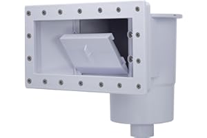 Rx Clear Heavy Duty Wide-Mouth Complete Thru-Wall Skimmer Kit for Above-Ground Swimming Pool | Made of Non-Corrosive Abs Plastic | Chemical Resistant | White