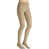JOBST UltraSheer Waist-High Compression Stockings for Women - Closed Toe - Medical Compression 15-20 mmHg - For Varicose and Spider Veins - Helps Prevent Swelling - Natural, Medium