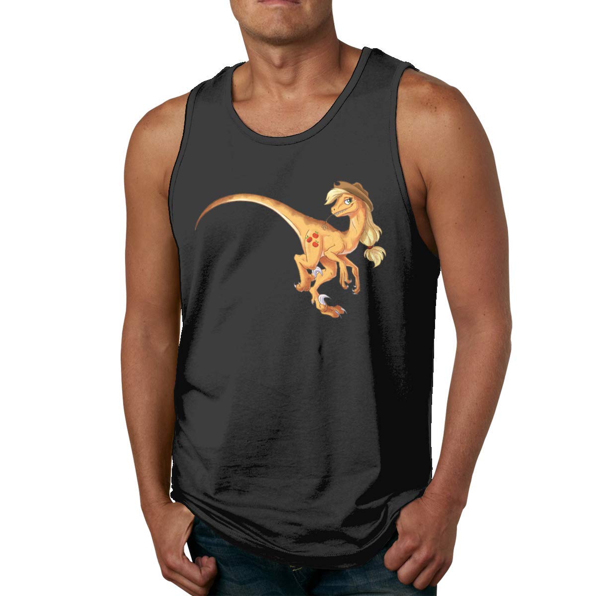 Macwe Dinosaur Love S Running Sleeveless Tank Top Summer Sport T Shirt