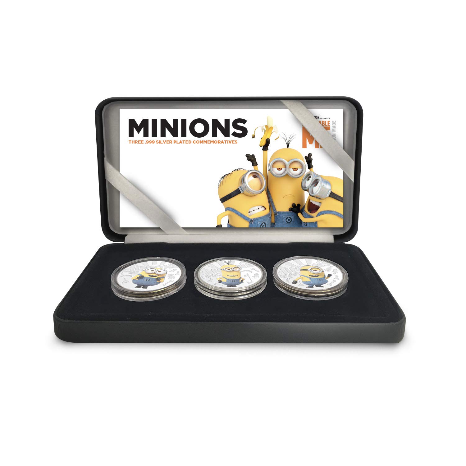 Minions Toys Despicable Me Gifts Collectable Limited Edition Silver Coin Boxset