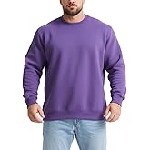 LUYIJIESHENG Men's Crewneck Sweatshirt Long Sleeve Fleece Sweatshirts Breathable Crew Neck Pullover Sweatshirts