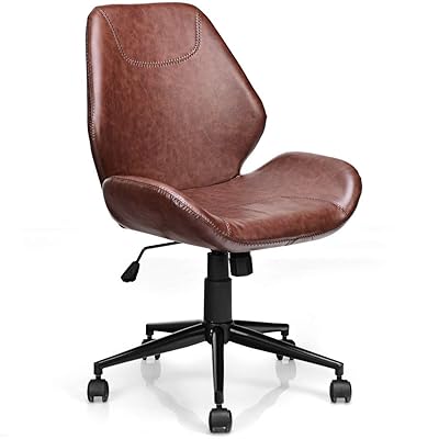 leather armless chair