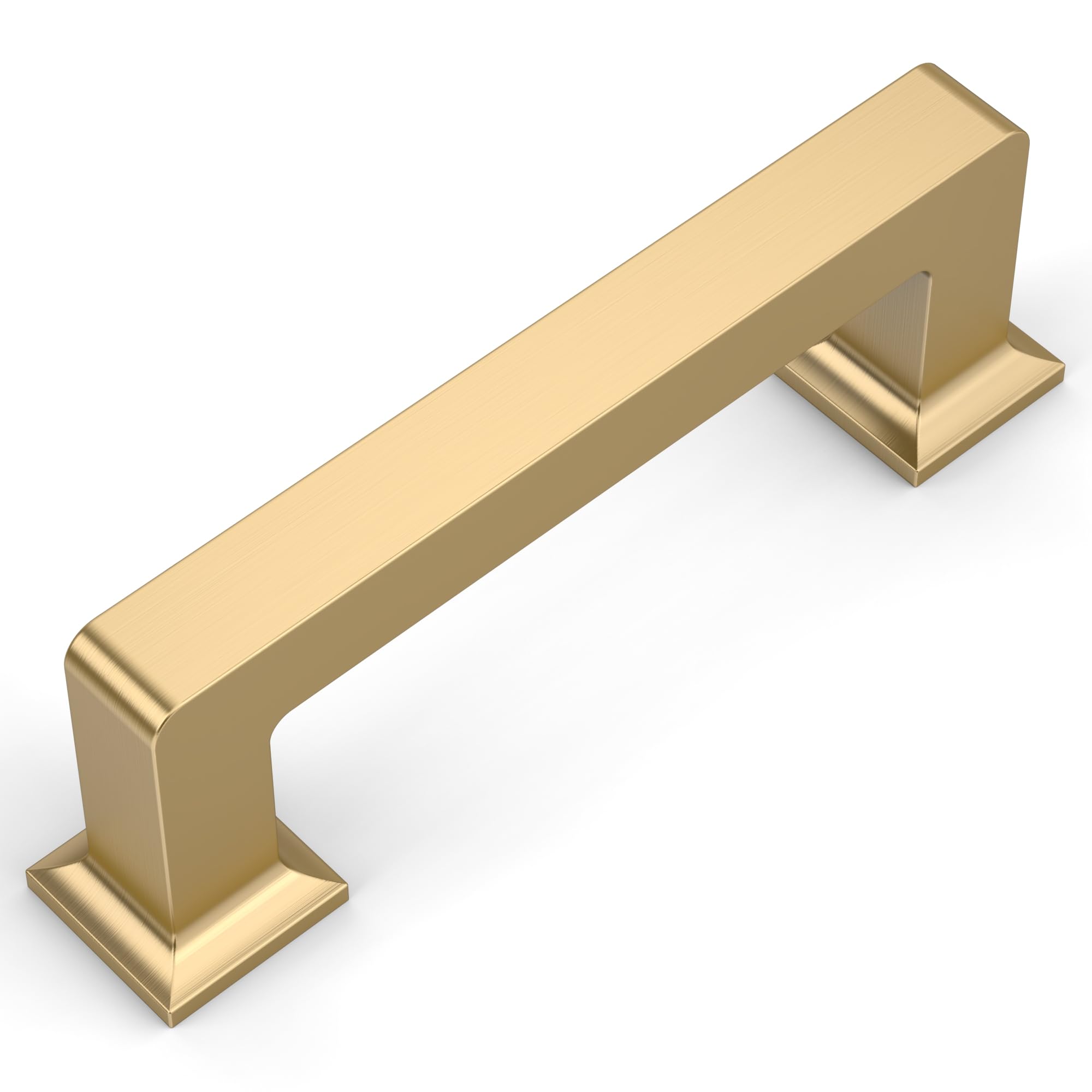 Photo 1 of Amerdeco 10 Pack Champagne Bronze Cabinet Pulls 3 Inch(76MM) Hole Centers Kitchen Cabinet Handles Cabinet Hardware Kitchen Handles for Cabinets Cupboard Handles Drawer Pulls ZH0019