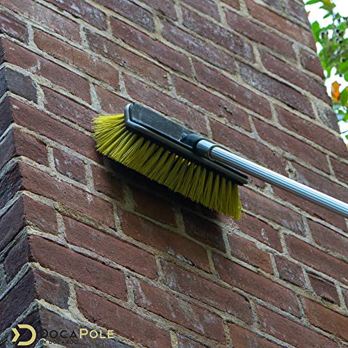 DocaPole 11 Inch Hard Bristle Deck Brush with 730 Foot Extension Pole