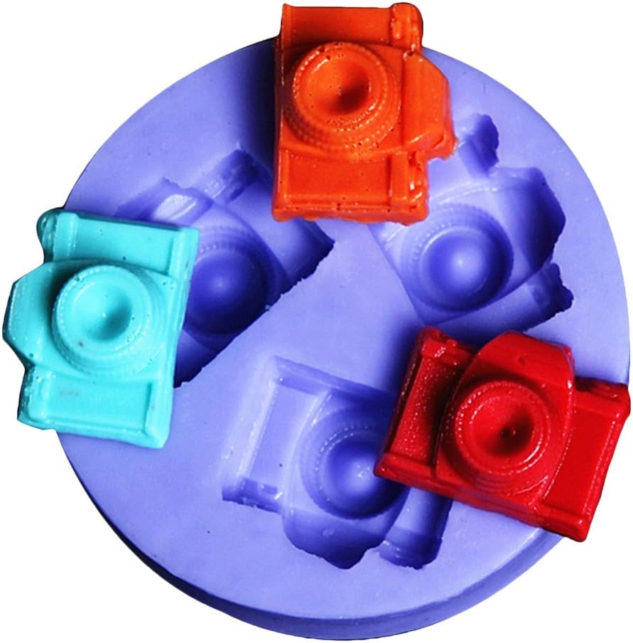 Baidercor Vivid Camera Silicone Chocolate Molds Candy Mold Set Of 3