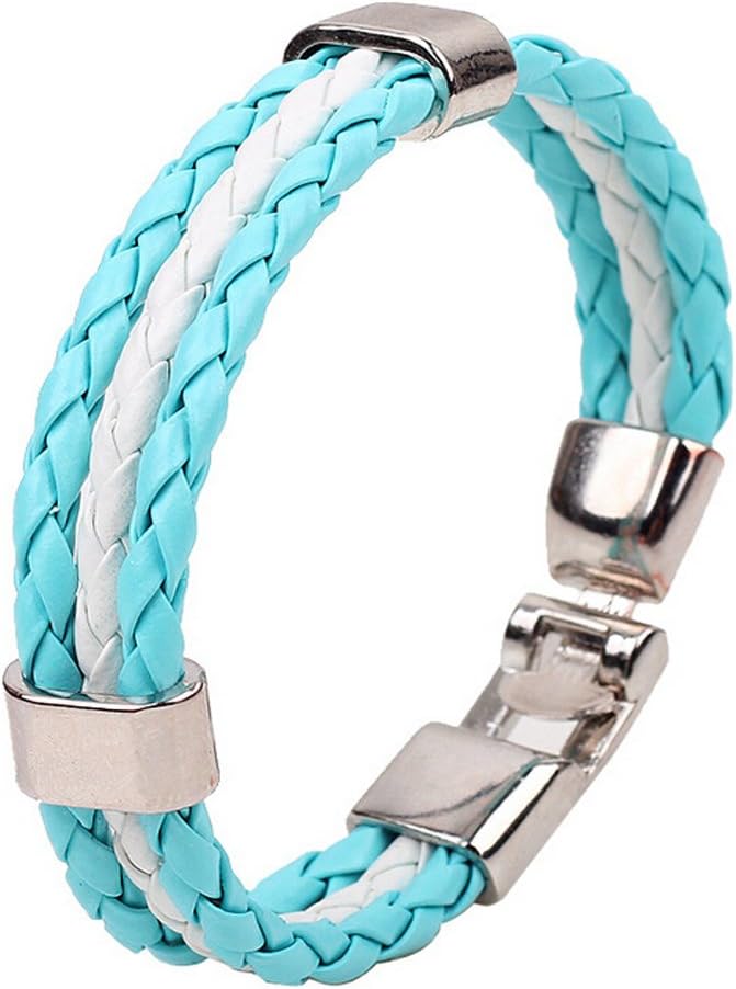 ANDAY Word Cup Soccer Commemorative Braid Cuff Bracelet Bangle