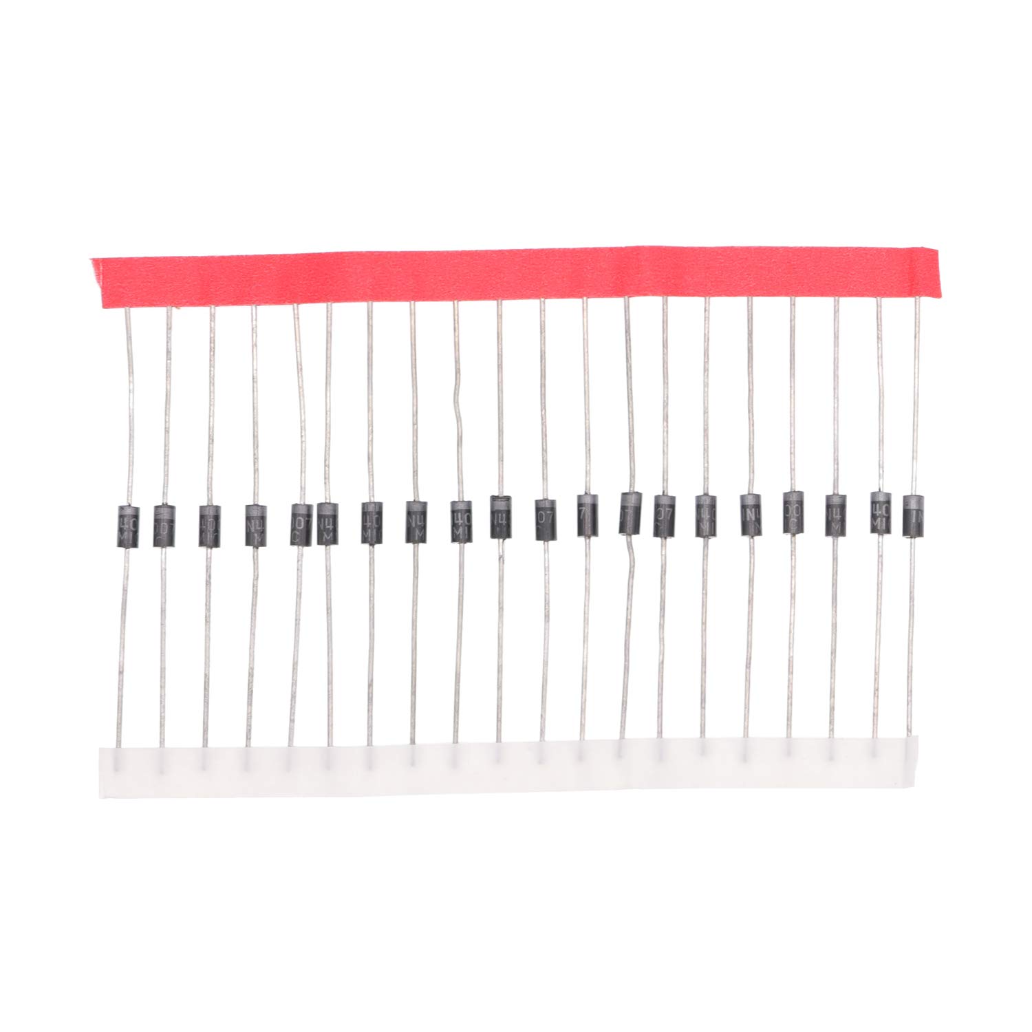 HUABAN 100PCS 1N4007 Rectifier Diode 1A 1000V DO-41 (DO-204AL) Axial 4007 1 Amp 1000 Volt