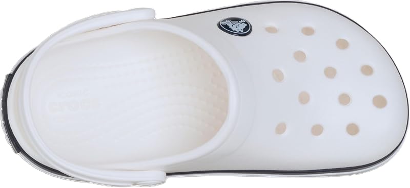 Crocband Zueco, Blanco/Azul Marino, Niños, EU 38-39