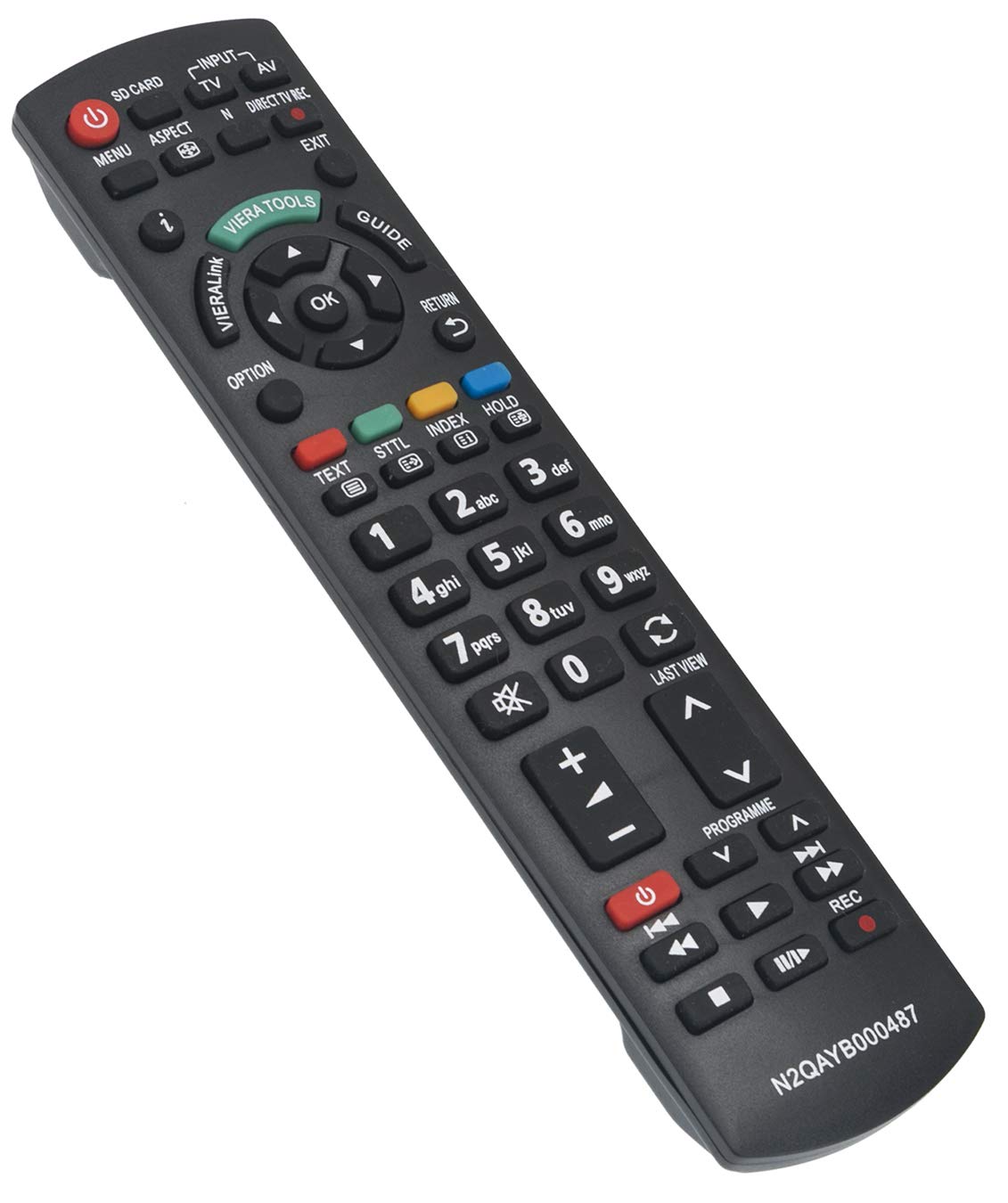 VINABTY N2QAYB000487 Sub N2QAYB000490 N2QAYB000354 N2QAYB000428 Replacement Remote Control Fit for Panasonic Plasma Television Viera TX-P42S20L TX-P50S20L TX-P37X20L TX-P42X20E TX-P50X20E TX-P46S20B