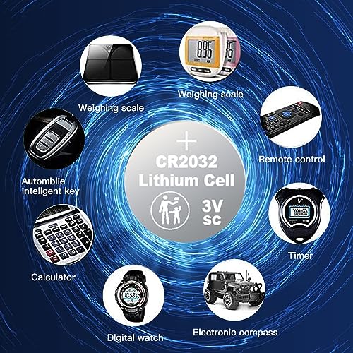 50 pcs Pack - CR2032 Battery 3v Lithium Button Cell Coin 2032 Battery