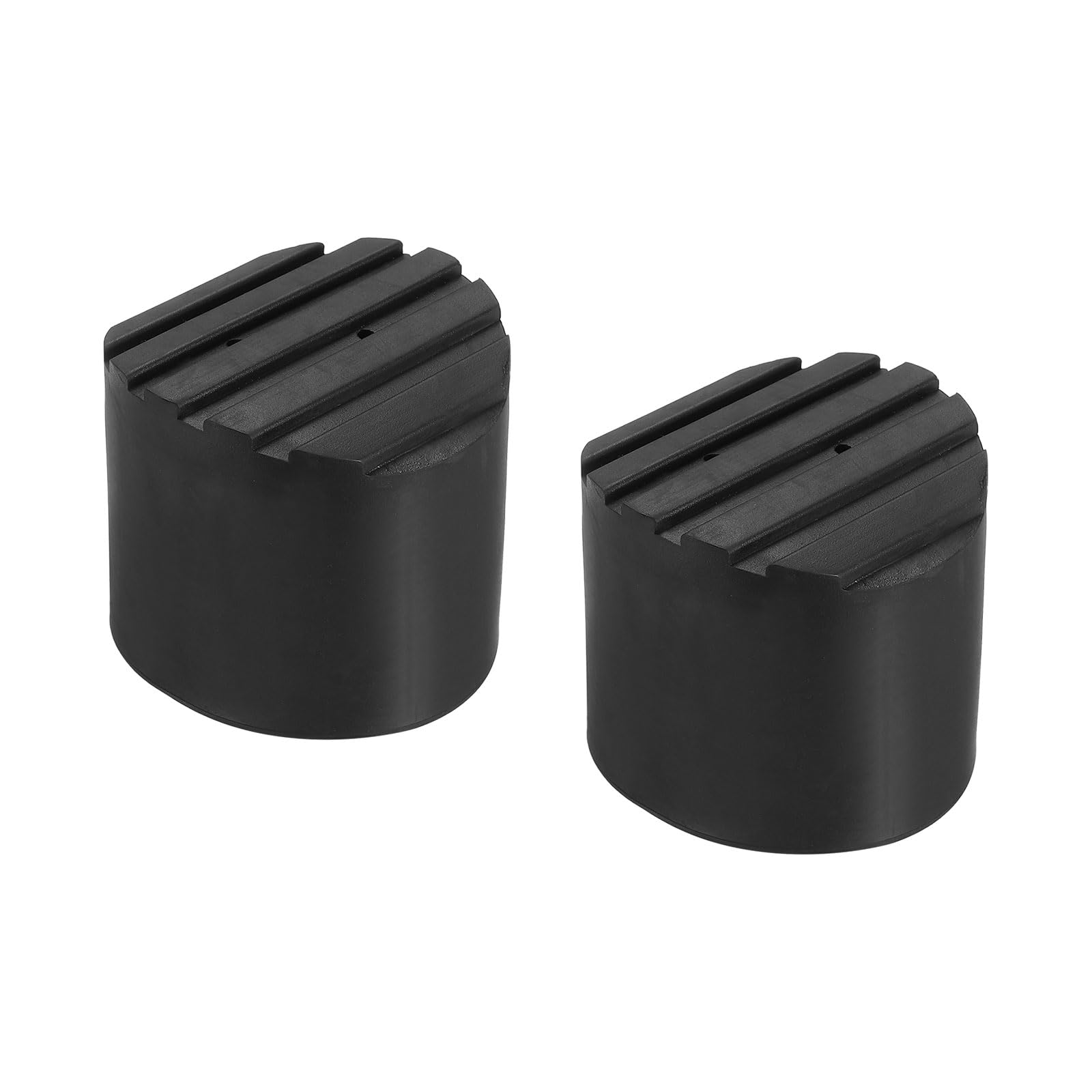 PATIKIL Ladder Non Slip Feet 1.7"/44mm, 2Pcs Rubber Round Foot Protective Mat Cushion Replacement for Telescopic Folding Extension Ladder Protection, Black