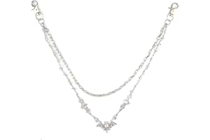 ARZASGO Charm Pants Chains, Body Chain Hip Hop Punk Jeans Chain with Heart Pendant Tree of Life Belt Chains for Women Girls