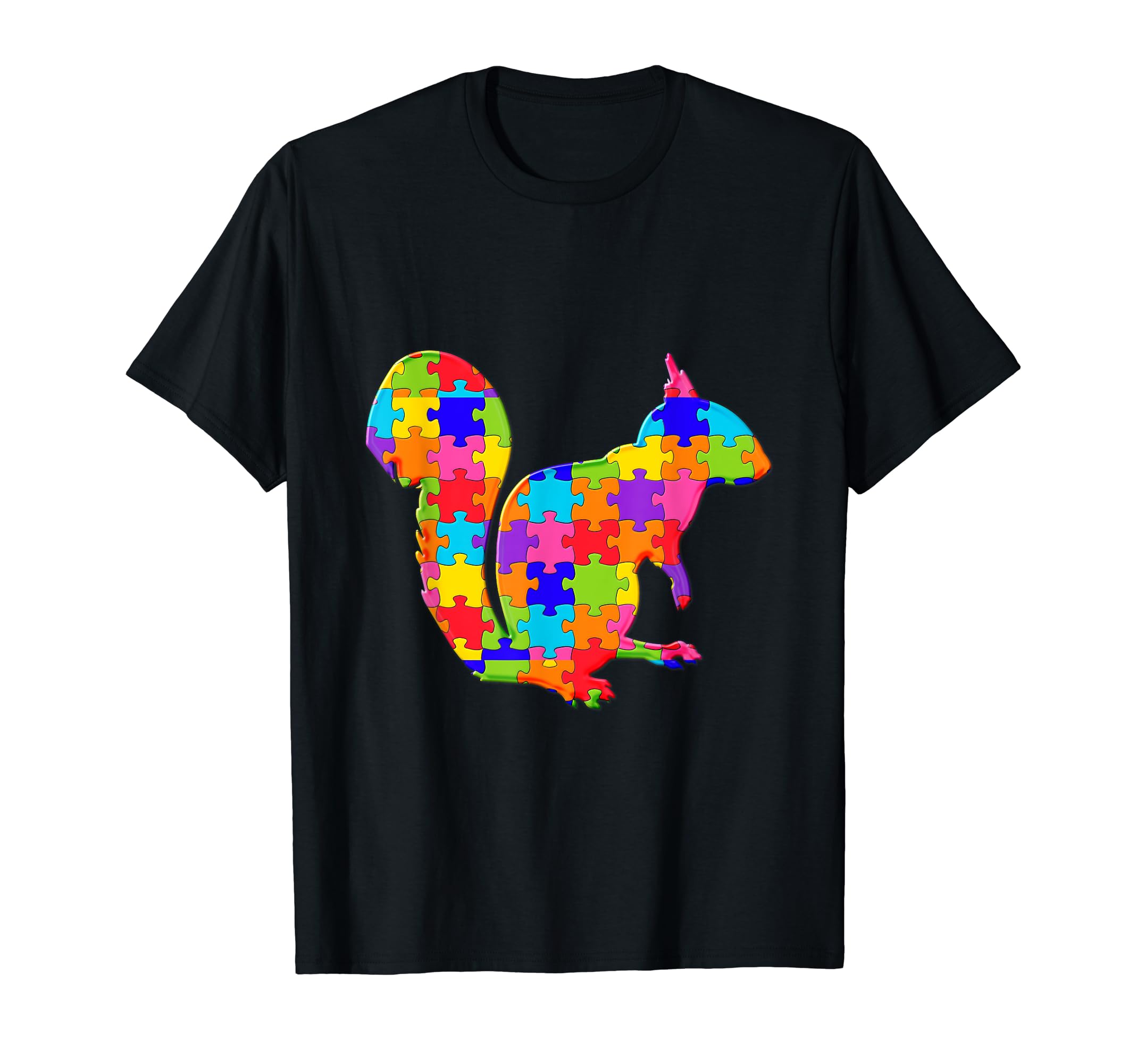 Squirrel Puzzle Autism Puzzle T-Shirt