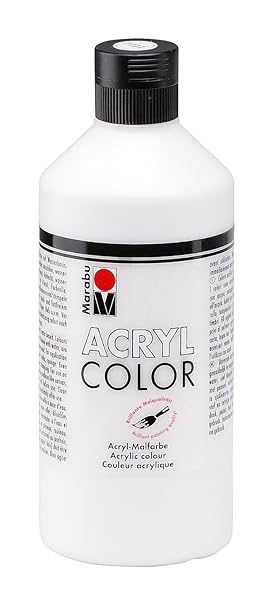 Marabu 12010075070 - Acryl Color, cremige Acrylfarbe auf Wasserbasis, schnell trocknend, lichtecht, wasserfest, zum Auftragen