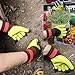 4 Pairs Garden Gloves With Fingertips Claws,Best Gift For Gardener,2 Pairs Working Genie Gloves With Double Claws,2 Pairs without Claws,For Digging and Planting,Breathable. (4 pairs purple and green)