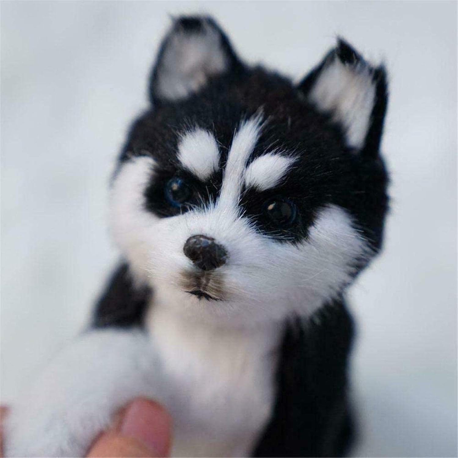 realistic husky dog pomsky robot