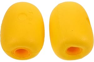 Cabilock 2pcs Eva Aquaculture Foam Buoys High Visibility Yellow Fishing Marker Floats for Net Cages