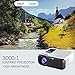 Projector Mini LED Video Projector Home Theater Supporting 1080P Compatible with HDMI/USB/TF Card/VGA/AV and Smartphone (E500-Android System)thumb 4