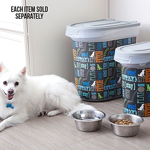 Paw Prints 37186 26 Pound Pet Food Storage Container, 15.5" X 13.25" X 16.75"
