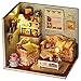 Flever Dollhouse Miniature DIY House Kit Creative Room With Furniture and Cover for Romantic Artwork Gift(Reunion With Happiness)