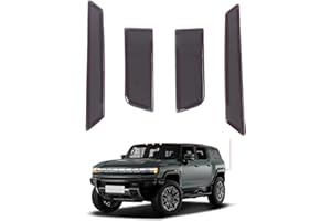 AOTUMCER Rear Bumper Fog Light Trim Bezel Covers for 2023 2024 2025+ Hummer EV SUV Accessories ABS Left and Right Sides Taillight Fog Lamps Decoration Protector Covers Kits of 4 PCS