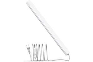 ASOKO 16 Inch Under Cabinet Lights,6000K Cool White with 700LM Bright Plug and Play Under Counter Lighting,ETL Safety Light B