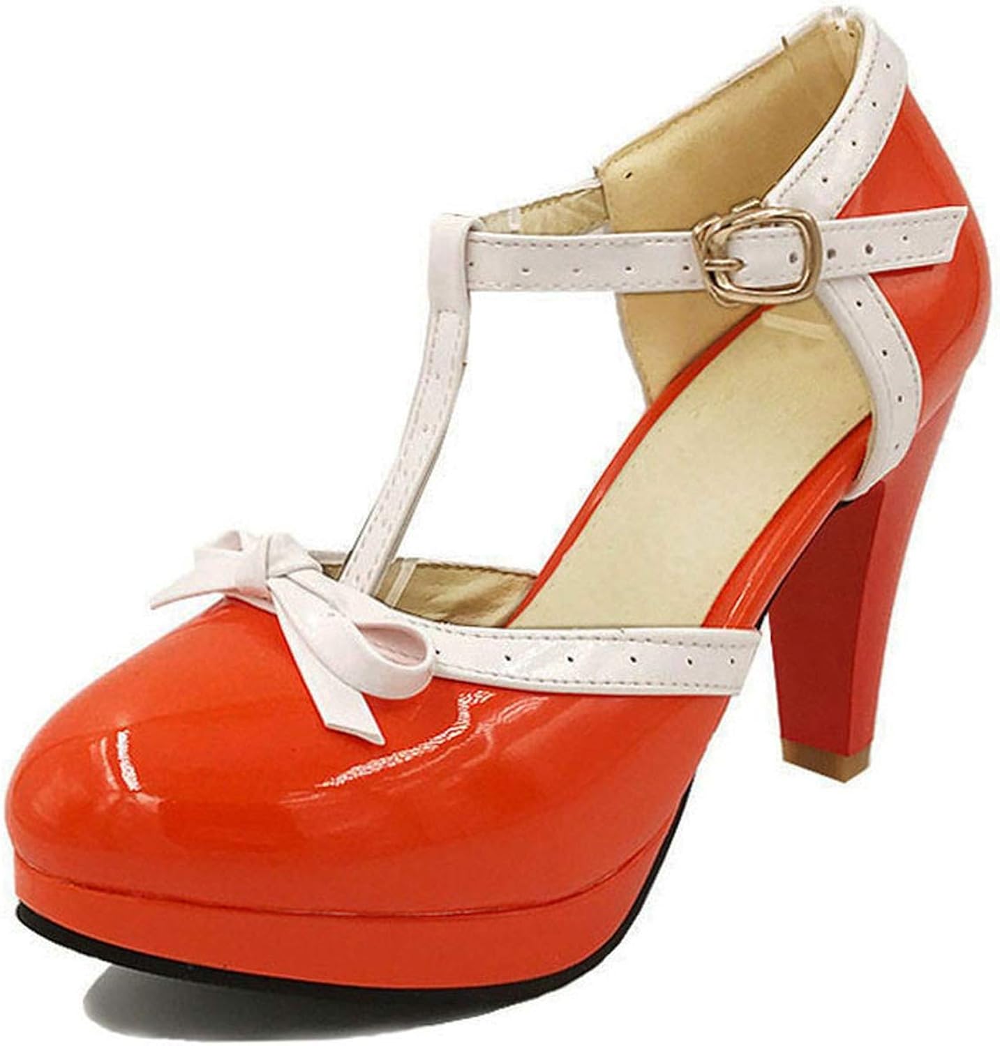 orange wedding shoes
