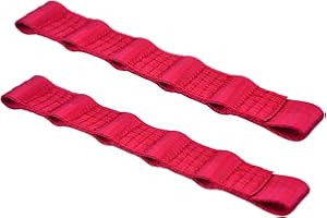 RDFUN Door Strap for Jeep,Door Limiting Check Straps for Jeep Wrangler TJ JK JKU JL JLU,Heavy Duty Adjustable Door Strap for Jeep,Red(Pack of 2)