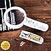 The Magnifying Glass with Light 16X+5X Lens by ProMagnifier (Bonus Cleaning Cloth + 3AAA Batteries R03 + 2 eBooks) Best Magnifying Glass for Reading, Senior, Adults & Kids