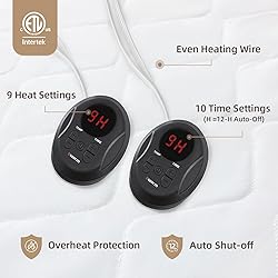 Bwarm Premium Quilted Heated Mattress Pad Cal King