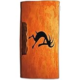 HGOD DESIGNS Kokopelli Hand Towels - Southwestern Style American Eastern Ancient 100% Cotton Soft Bath Kitchen Hotel Spa Towels 15"X30"