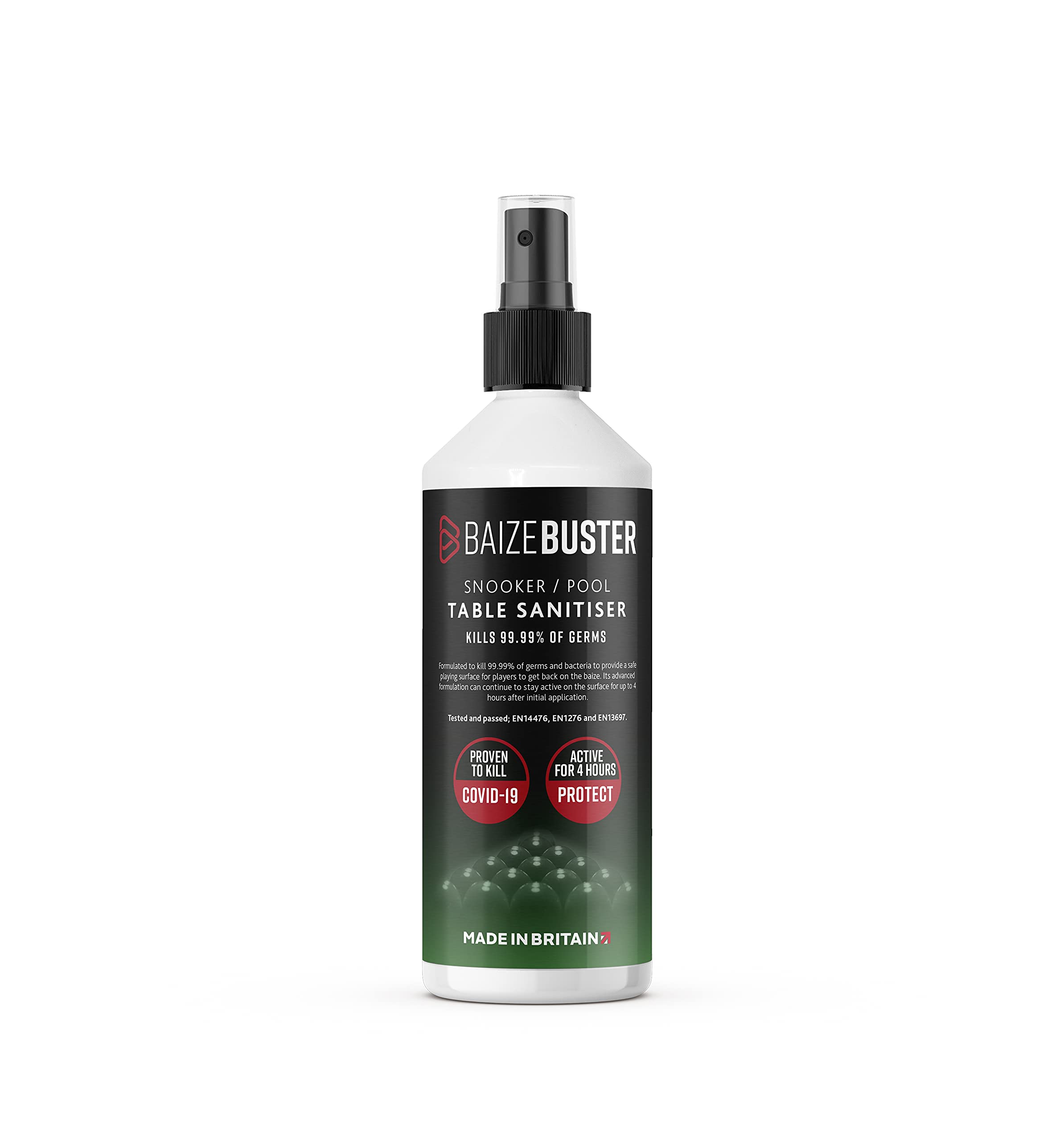 BaizeBuster Snooker/Pool Table Cleaner Sanitiser Disinfectant, 500ml, Clear