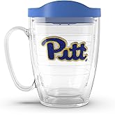 Tervis Made in USA Double Walled University of Pittsburgh Panthers Insulated Tumbler Cup Keeps Drinks Cold & Hot, 16oz Mug, Primary Logo
